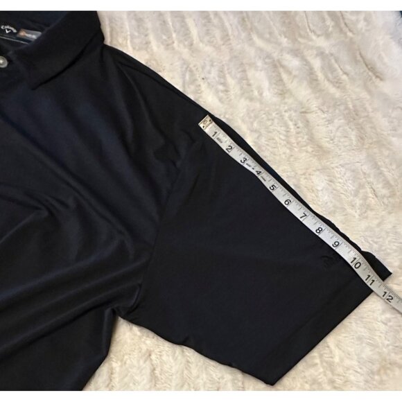 Men's Callaway Brand Opti-Dri Black Polo Shirt "State Fair Park" Size XXL-READ - Picture 8 of 16